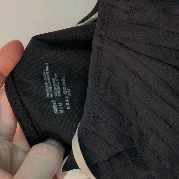 New with tags! Never worn! Aerie Wide Rib Cut Out Ring One Piece Swimsuit - Picture 7 of 7